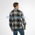 6 Mens Check Fleece Shirts  | Black