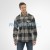 6 Mens Check Fleece Shirts  | Black