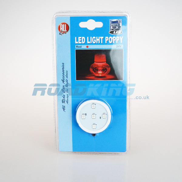 Poppy Air Freshener Base LED Light 12/24 | Red