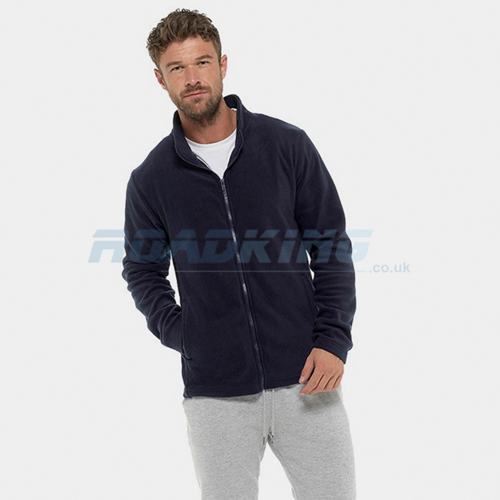 10x Men's Zip Up Fleece Jacket | Navy
