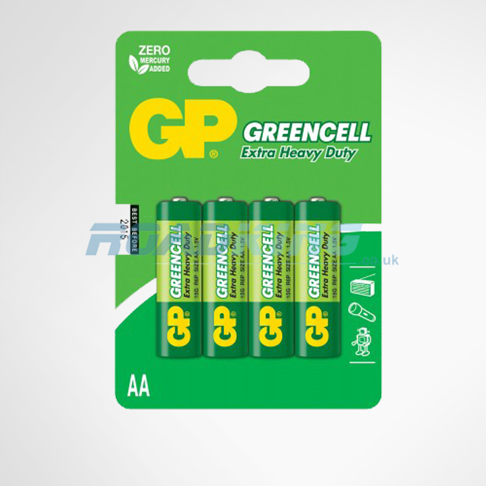 GP Greencell Zinc Chloride Batteries | 4xAA