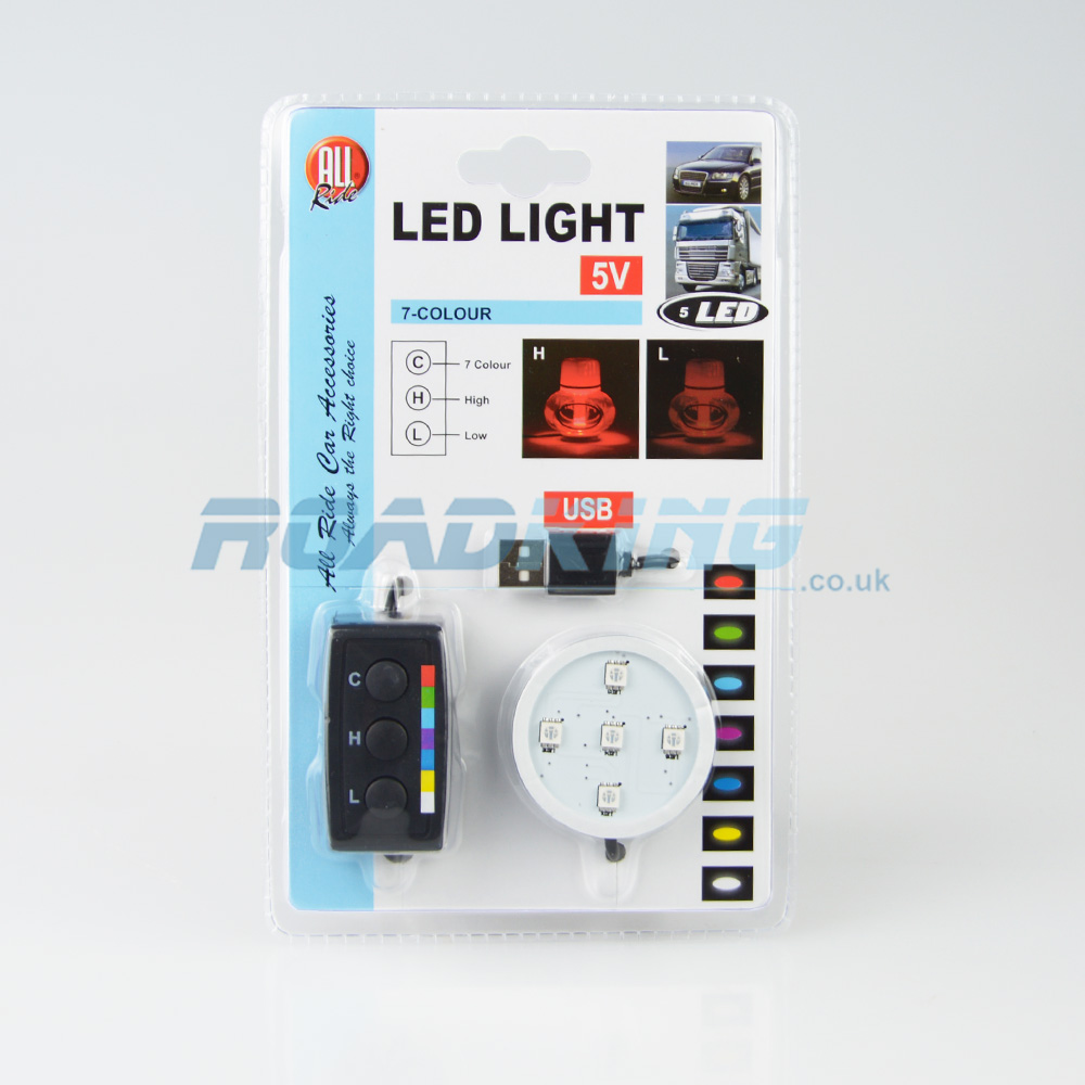 Poppy Air Freshener Base USB LED Light 12v/24v | 7 Colours & Dimmer