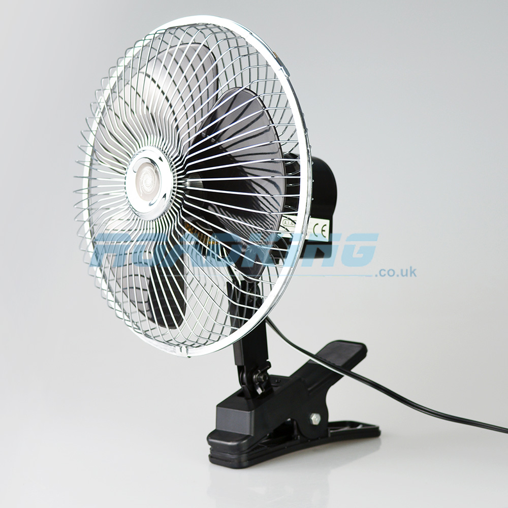 24v Cooling Fan | Clip-On | 8 Inch Oscillating