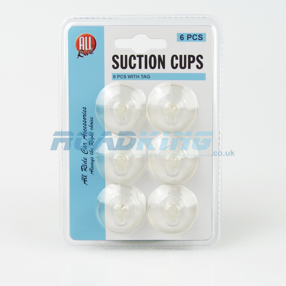 Small Suction Cups with Hooks - 6pcs | 35mm