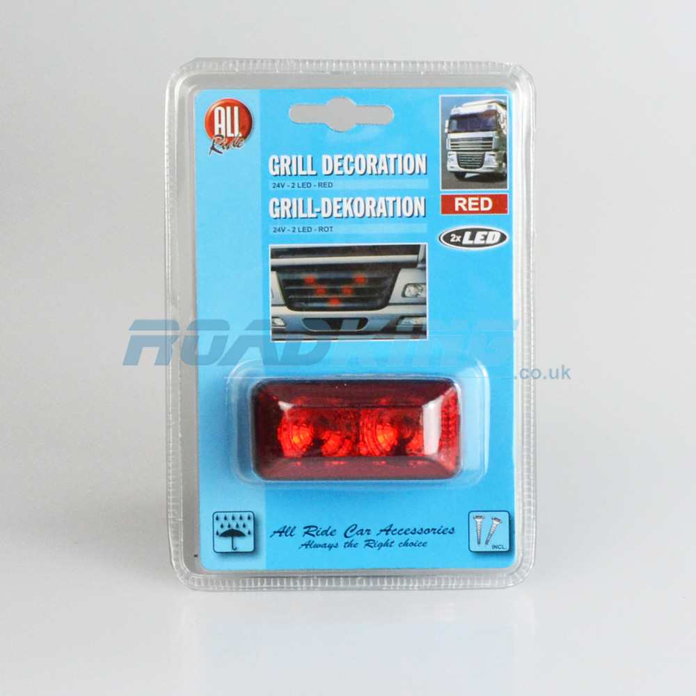 Grill Decoration 2 LED Lights  | Red | 24v