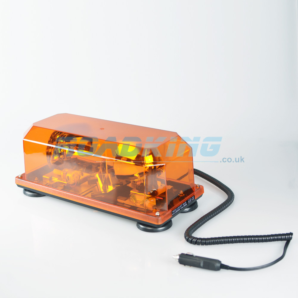 Twin Orange Warning Light with Suction Cups & Magnet | 24v