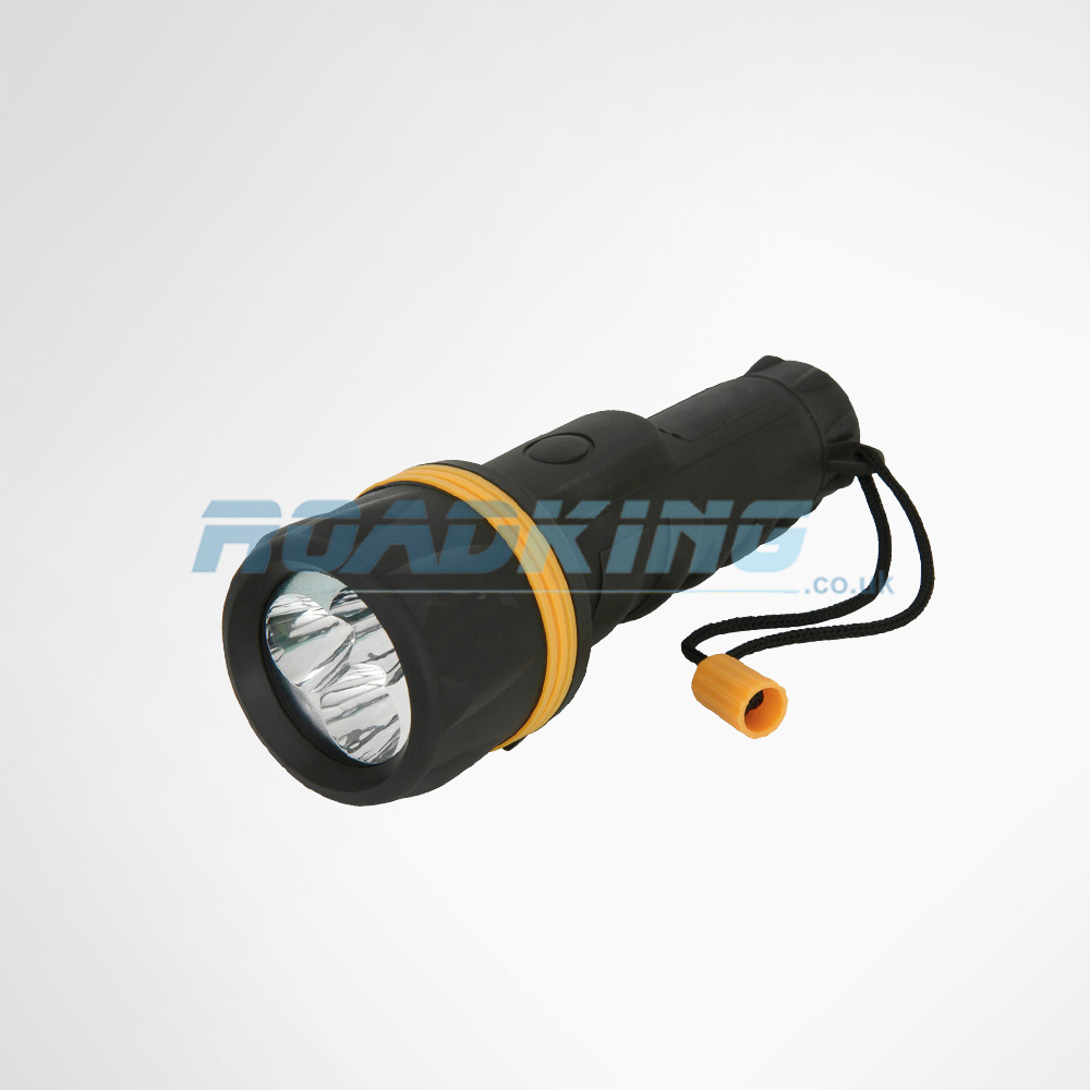 2 x AA Rubber LED Torch