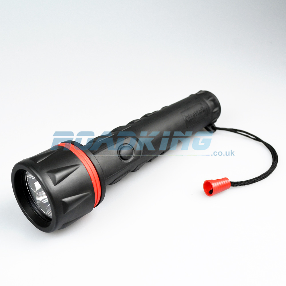 3 x D Cell Rubber LED Torch | 30cm