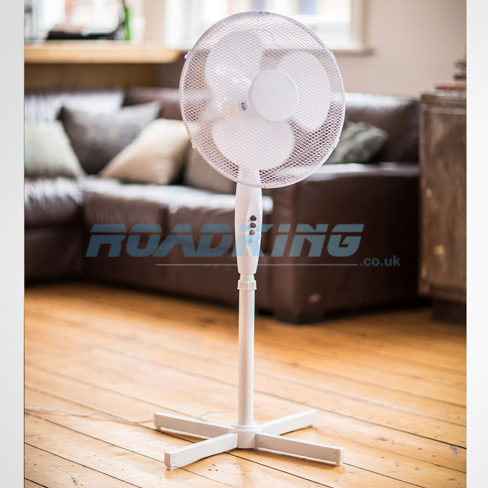 16'' Pedestal Fan Oscillating 3 Speeds | 240v Mains