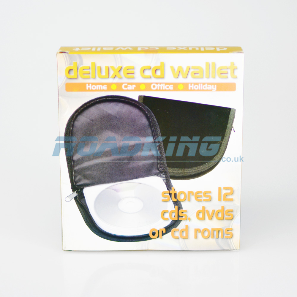 12 Disc CD / DVD Wallet | Black