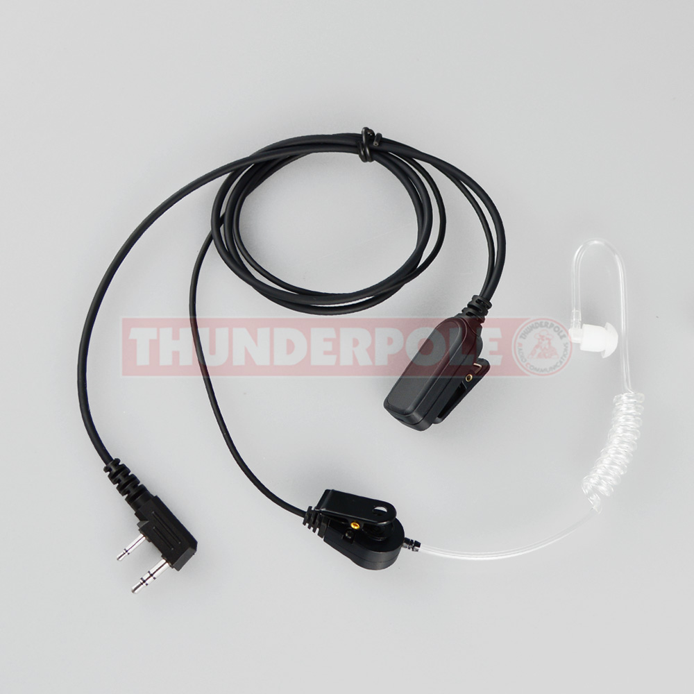 Acoustic Earpiece / Microphone for 2 Pin Kenwood Radios