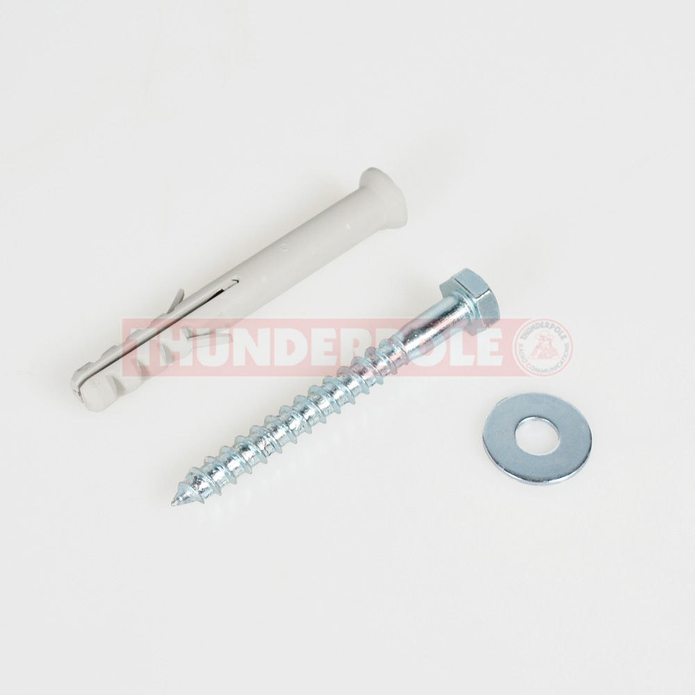 Coach Screw (Mungo Bolt) & Wall Plug - M8x80mm