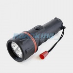 2 x D Cell 3xLED Rubber Torch | 25cm