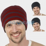 Striped Beanie Hat | Assorted Colours