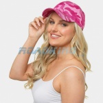 Ladies Pink Camo Baseball Cap