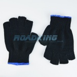 Fingerless Knitted Gloves | Black