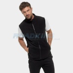 10x Men's Zip Up Fleece Gilet | Black