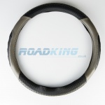 Truck Steering Wheel Cover | Black & Grey | 44-46cm