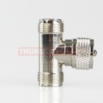 T - Connector - PL259 to 2x SO239
