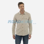 7 Mens Brown/Blue Tattersall Shirt  | Assorted Sizes