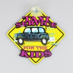 3D Sucker Sign - Taxi Service for the Kids